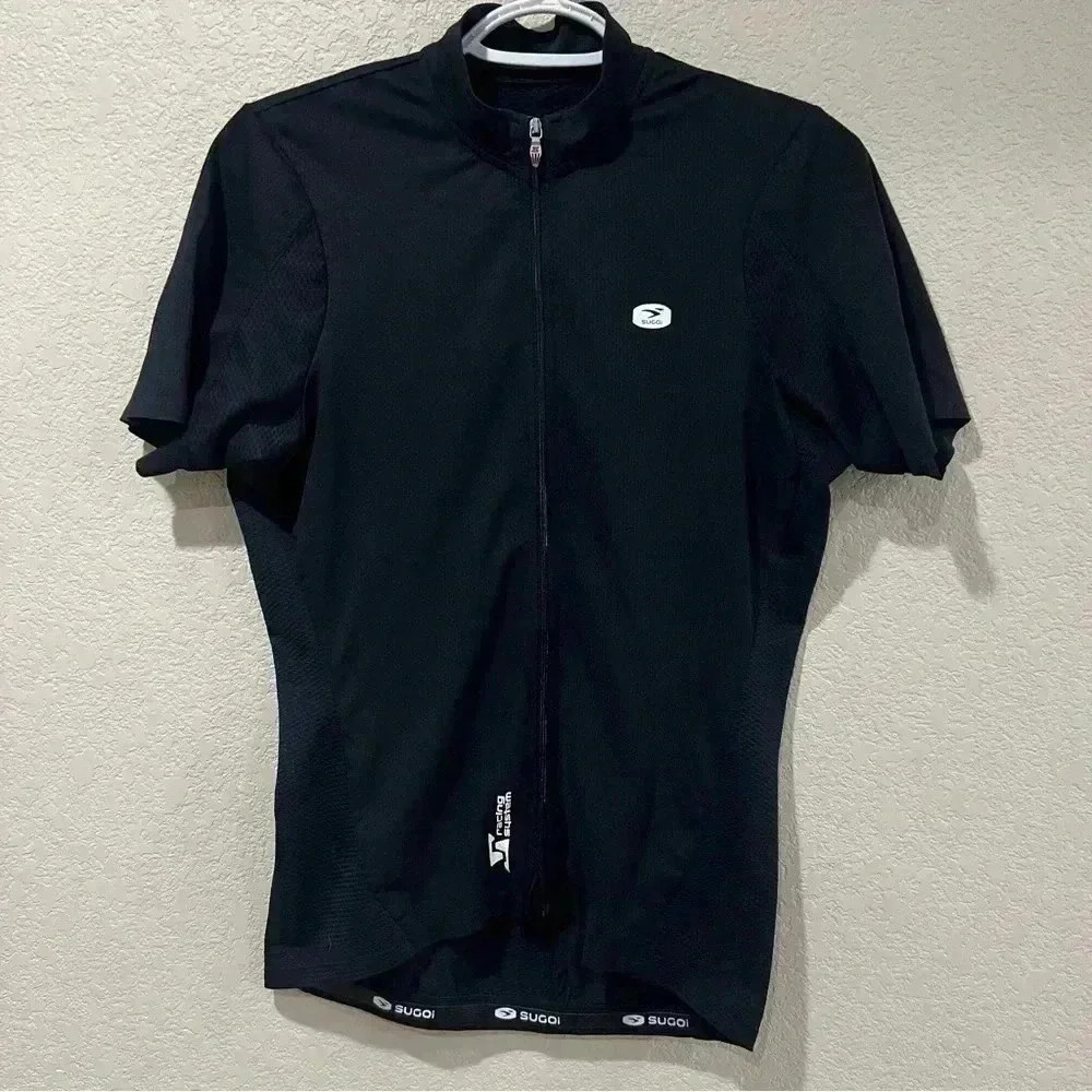 Sugoi Cycling Biking Jersey Shirt Women’s Size Medium Full Zip Pockets Polyester